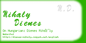 mihaly dienes business card